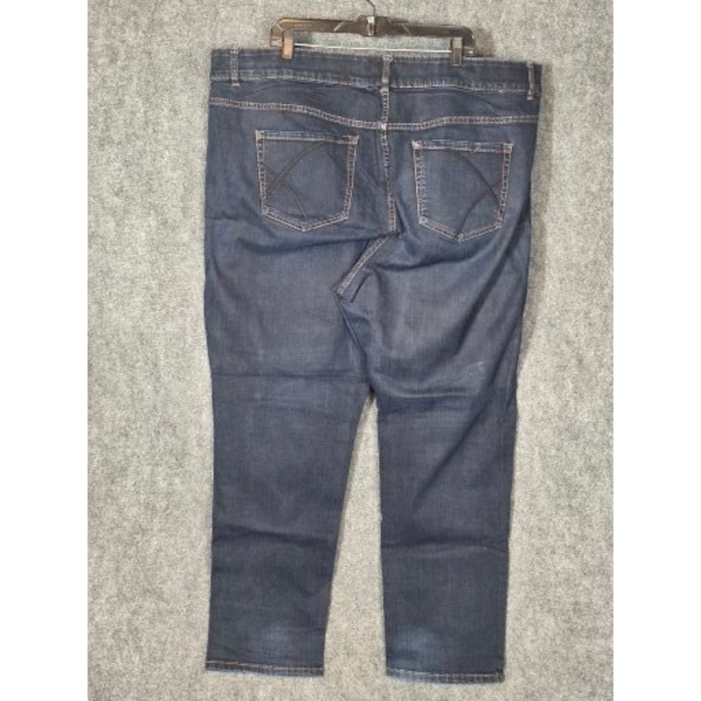 Lane Bryant Straight Tighter Tummy Technology Denim Jeans Dark Wash Sz 26 R Plus - Picture 2 of 10